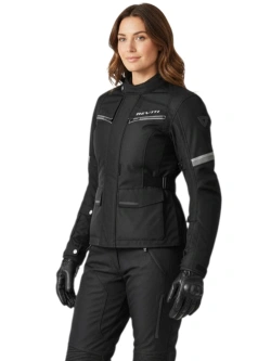 Kurtka motocyklowa damska tekstylna REV’IT! Outback 3 czarno-szara