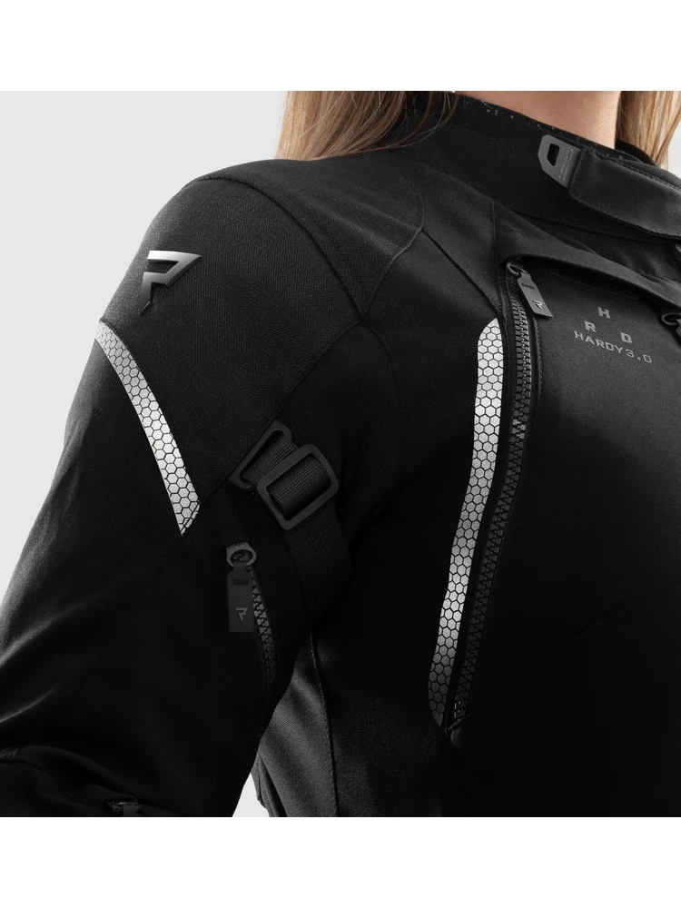 Kurtka motocyklowa damska tekstylna Rebelhorn Hardy 3.0 czarna