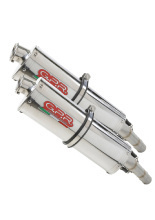 Podwójny tłumik G.P.R Trioval [Slip-On, Stainless Steel] - Honda Varadero 1000 [99-11]