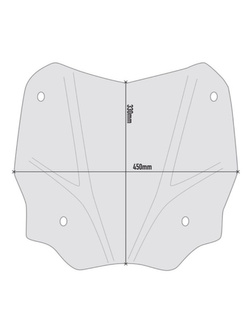 Szyba motocyklowa GIVI Honda SH 125-150 (20-)/ SH 350 (21-) przyciemniana