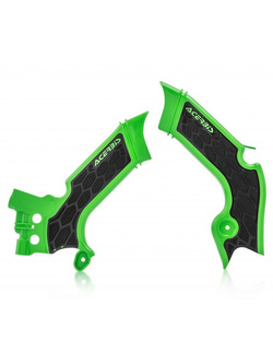 Osłony ramy Acerbis X-Grip Kawasaki (wybrane modele) czarno-zielone