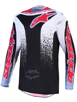 Bluza cross dziecięca Alpinestars MX Fluid Drag czarno-biało-czerwona
