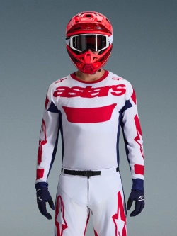 Bluza cross Alpinestars MX Racer Riway biało-czerwono-niebieska