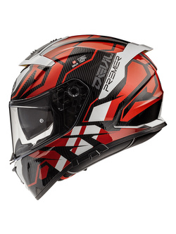 Kask integralny Premier Devil JC92 czarno-biało-pomarańczowy