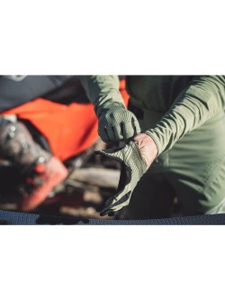 Rękawice cross Klim XC Pro zielono-czarne