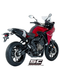 Pełny system 2-1 z tłumikiem stożkowym Black Edition SC-Project do Yamaha TRACER 700 [16-17]