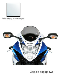 Szyba motocyklowa MRA Racing "R" Suzuki GSX-R 600 (11-)/ 750 (11-23) przeźroczysta