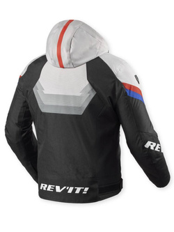 Kurtka motocyklowa tekstylna REV’IT! Quantum 3 H2O czarno-jasnoszara