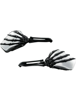 Lusterka motocyklowe Kuryakyn Skeleton Hand Harley Davidson (wybrane modele) czarno-chromowane