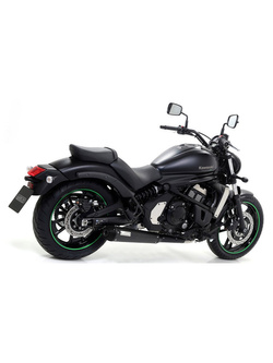 Tłumik motocyklowy Arrow Rebel Nichrom z zaślepką z włókna węglowego do Kawasaki Vulcan S 650 (17-20) czarny