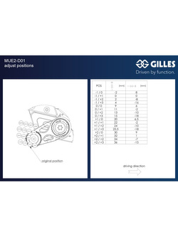Zestaw regulowanych podnóżków z dźwigniami GILLES MUE2-D01 Ducati (wybrane modele) czarno-czerwone