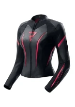 Kurtka motocyklowa damska skórzana Rebelhorn Diva ST czarno-różowa