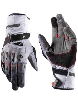 Rękawice motocyklowe Leatt ADV Subzero 5.5 Iron czarno-biało-szare