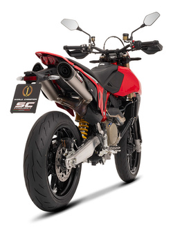 Tłumik motocyklowy podwójny SC-Project S1-C Ducati Hypermotard 698 Mono/RVE (24-) tytan