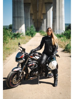 Kombinezon motocyklowy damski dwuczęściowy 4SR RR Black Series AR czarny