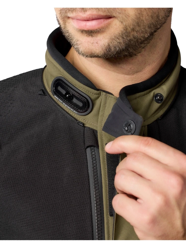 Kurtka motocyklowa tekstylna REV'IT! Dominator 3 GTX czarno-zielona