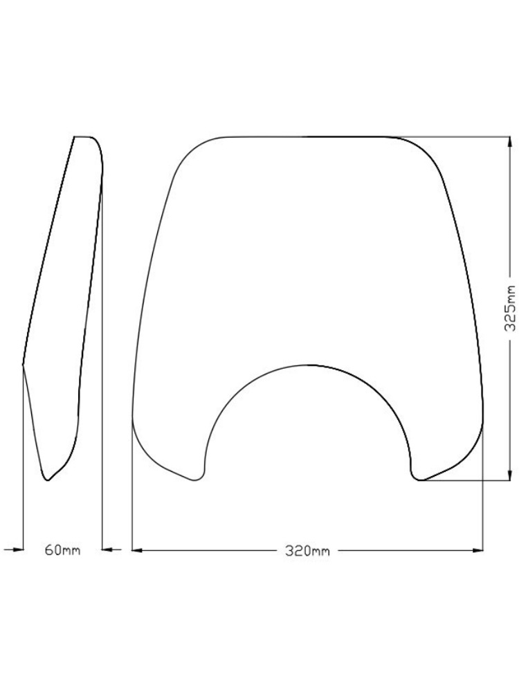 Owiewka motocyklowa sportowa PUIG Naked New Generation Honda CMX 1100 Rebel/ DCT (21-) przezroczysta