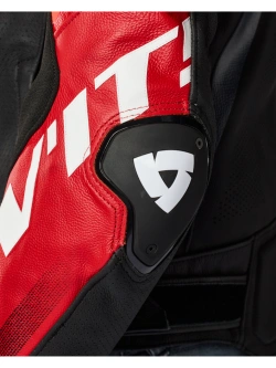 Kurtka motocyklowa skórzana REV’IT! Hyperspeed 3 Pro czarno-czerwona