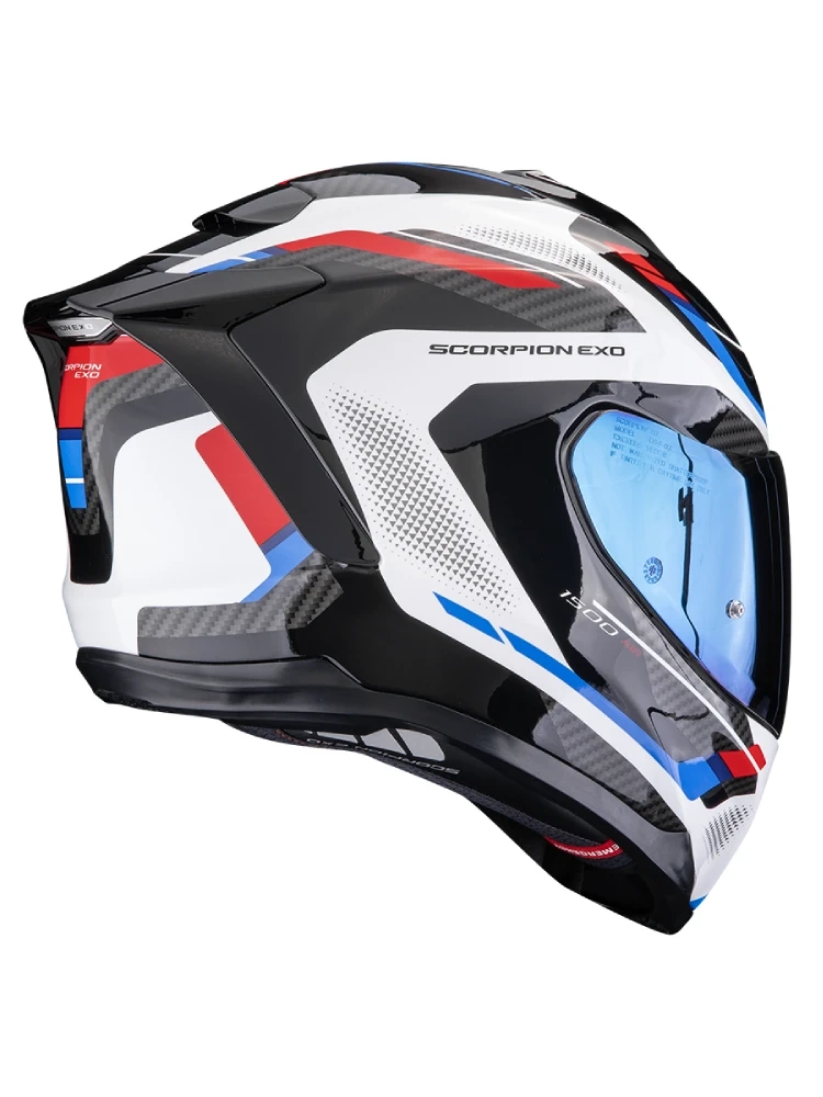 Kask integralny Scorpion EXO-1500 AIR Sleek biało-czerwono-niebieski