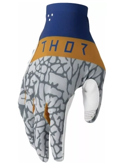 Rękawice cross Thor Sportmode Bravo niebiesko-szaro-białe