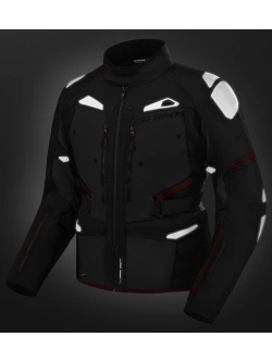 Kurtka motocyklowa tekstylna Shima Dune czarno-czerwona