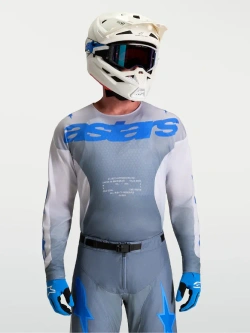 Bluza cross Alpinestars MX Racer Amber niebieska