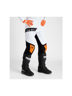 Spodnie cross Thor Sportmode Rogue biało-pomarańczowe