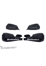 Osłony dłoni Barkbusters VPS z regulowanymi deflektorami, czarno-białe + zestaw montażowy BMW F 800 GS/Sport/Triple Black (24-)
