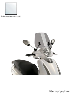 Szyba do skutera PUIG Traffic Yamaha D'elight (21-) przeźroczysty