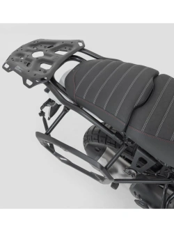 Zestaw: kufry boczne DUSC M i L + kufer centralny DUSC L + stelaże PRO + stelaż Adventure-Rack SW-Motech Ducati Desert X 937 (22-)/ Rally (23-) [poj.: 1 x 33l + 2 x 41l]