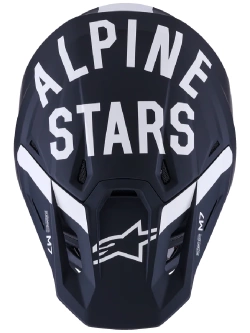 Kask enduro Alpinestars SM7 Dasher czarno-biały matowy