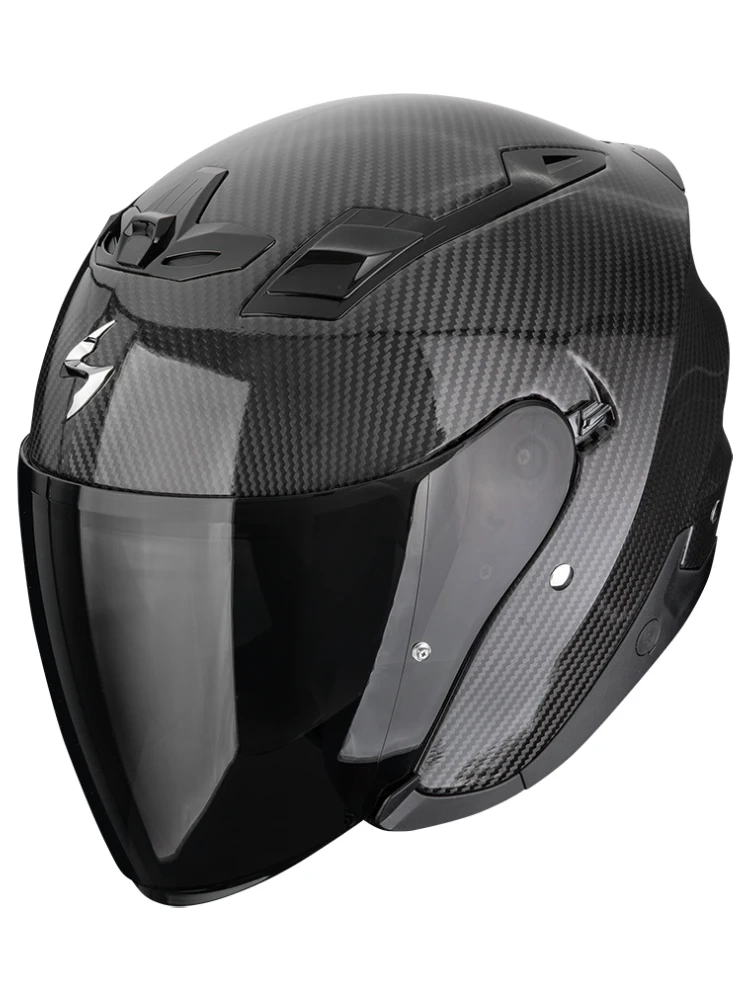Kask otwarty Scorpion EXO-Z1 Carbon Solid czarny połysk