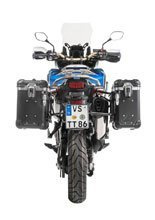 Zestaw: kufry boczne z anodowanego aluminium czarne "And-Black" Zega Evo + stelaże czarne Touratech Honda CRF1000L Africa Twin (18-22) / CRF1000L Adventure Sports (31+38L)