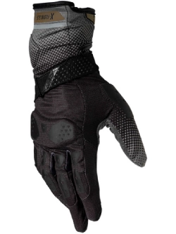 Rękawice motocyklowe Leatt ADV X-Flow 5.5 Stealth czarno-szaro-złote