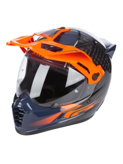 Kask adventure Klim Krios Pro Echo czarno-pomarańczowy