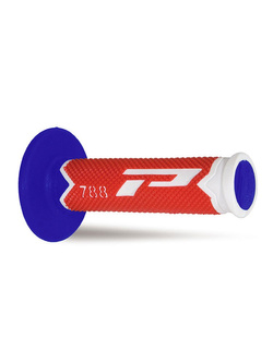 Manetki off-road Progrip 788 biało-czerwono-niebieskie
