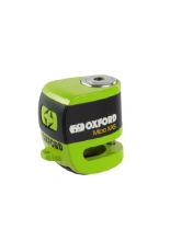 Blokada tarczy hamulcowej Disc Lock Oxford Micro XA5 z alarmem, czarno-zielona [pin: 5.5 mm]