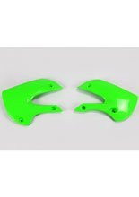 Osłony chłodnicy UFO do Kawasaki KX 65 (01-), KLX 110 (01-09) zielone