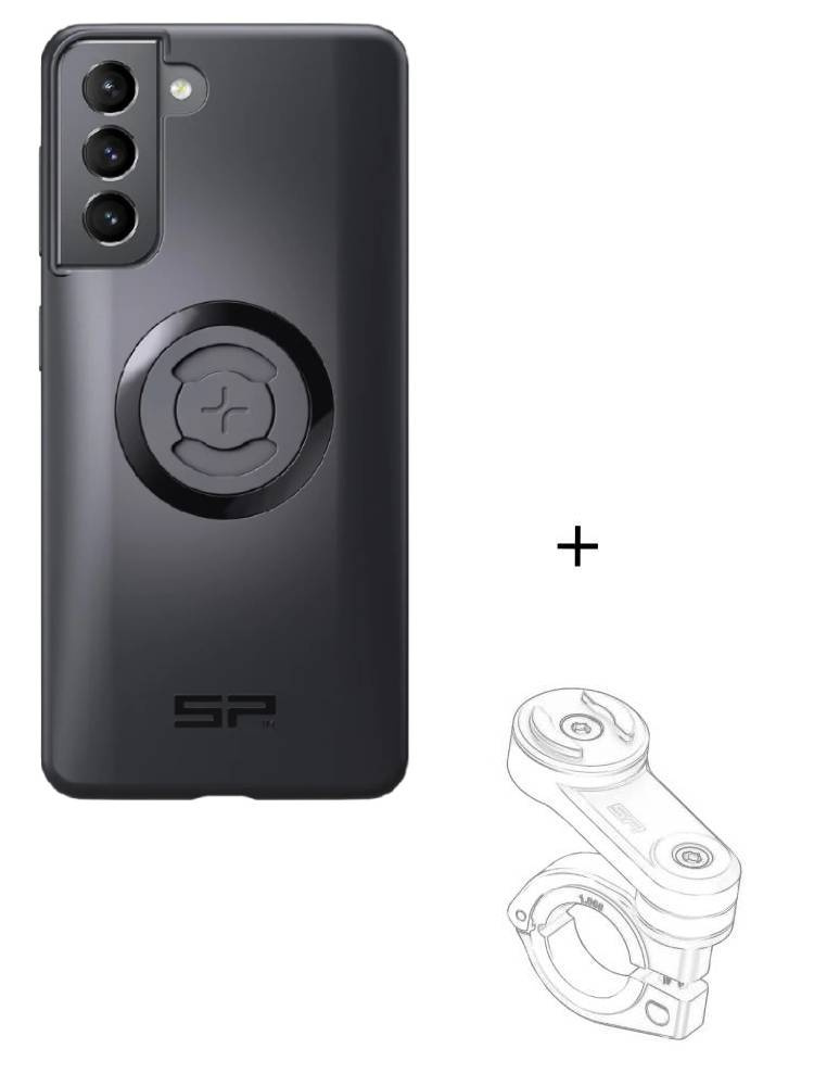 Zestaw na motocykl: etui SPC+ na telefon Samsung Galaxy S21 + mocowanie SP Connect