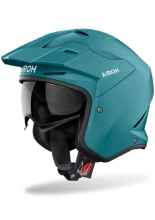 Kask otwarty Airoh Kombakt Color Petrol zielony matowy