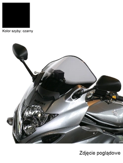 Szyba motocyklowa MRA Oryginalny kształt "O" Suzuki Bandit GSF 650 S (09-16) czarna