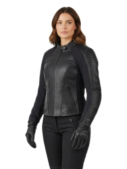 Kurtka motocyklowa damska skórzana REV'IT! Coral czarna
