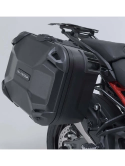 Zestaw: kufry boczne DUSC L + kufer centralny DUSC L + stelaże PRO + stelaż Adventure-Rack SW-Motech Ducati Multistrada V4/ S/ Pikes Peak/ Rally (24-)  [poj.: 3 x 41l]