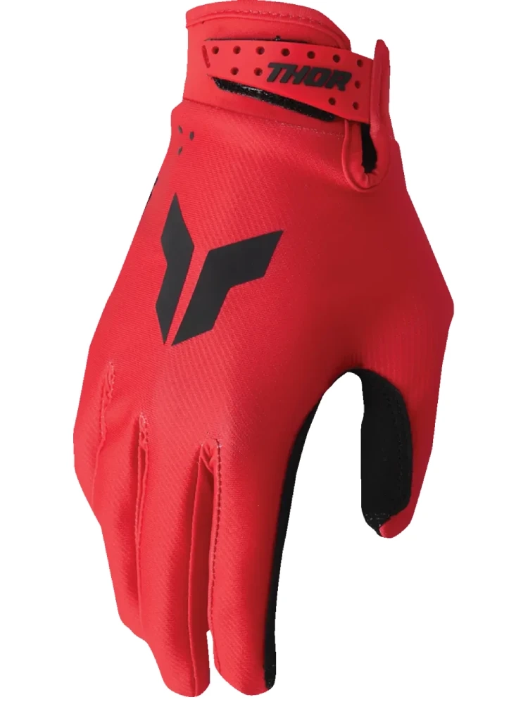 Rękawice cross dziecięce Thor Launchmode Split czerwone