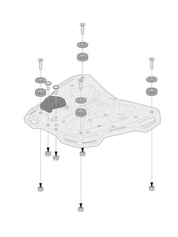Stelaż centralny Adventure-Rack SW-MOTECH do Hondy CRF1100 L Africa Twin/ Adventure Sports (19-), CRF1100 L Africa Twin ES / Adventure Sport ES (23-) (z oryginalnym stelażem)