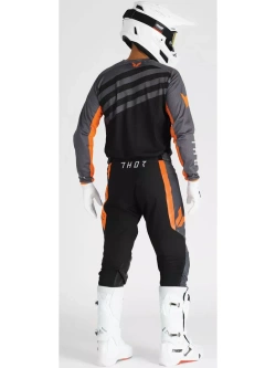 Bluza enduro Thor Launchmode Vented Raid szaro-czarna