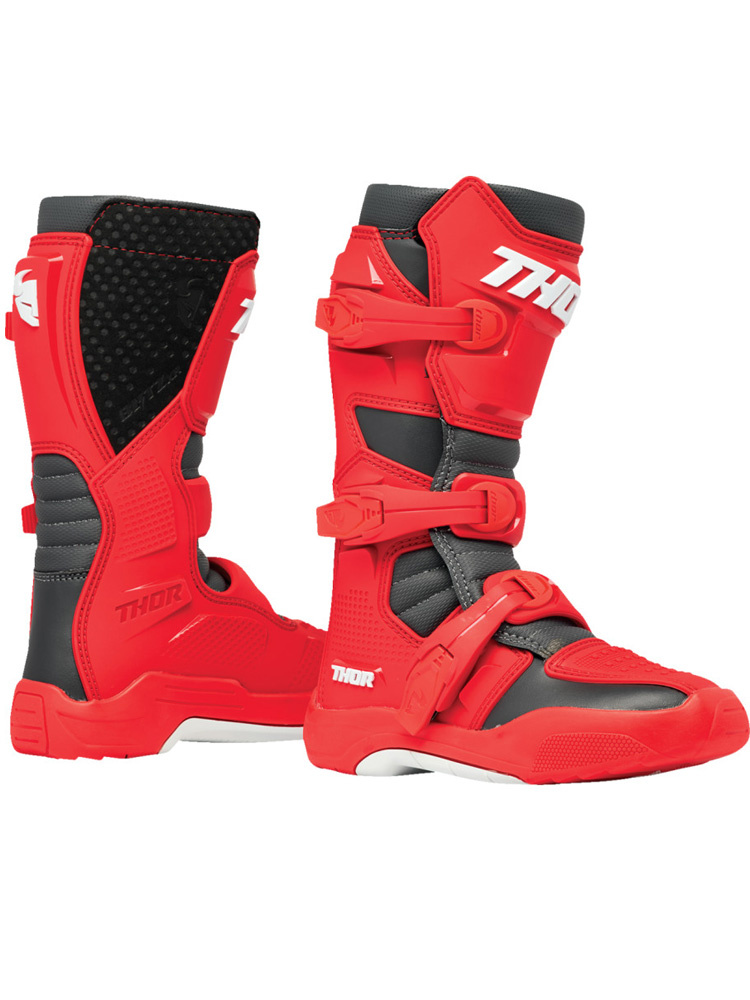 Buty cross dla dzieci Thor Blitz XR czerwono-szare