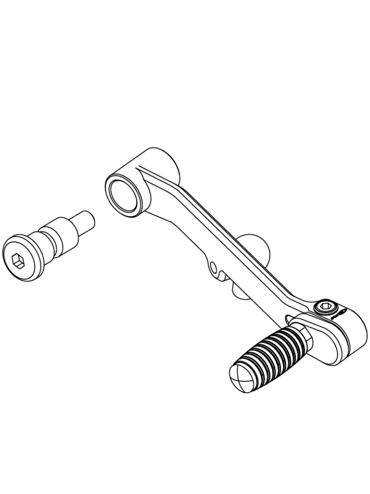Dźwignia zmiany biegów PUIG Honda CB750 Hornet (23-)/E-Clutch (26-) niebieska