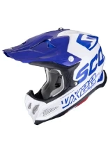 Kask enduro Scorpion VX-22 Air Updown biało-niebieski