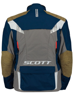 Kurtka motocyklowa tekstylna Scott Dualraid Dryo niebiesko-szara, Wyprzedaż